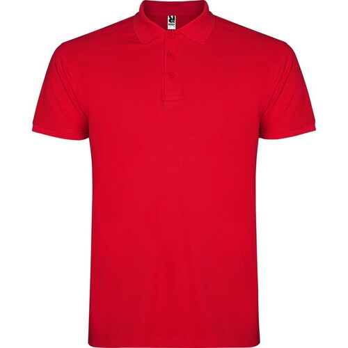 Polo de hombre de manga corta Mod. STAR KIDS (60) Rojo  Talla 1/2