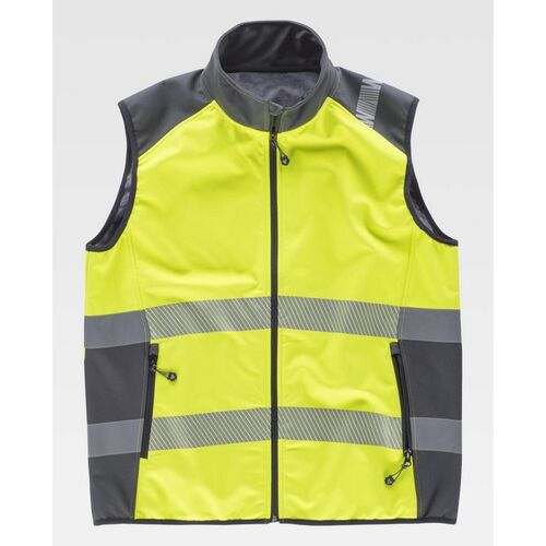 Chaleco softshell de alta visibilidad Mod. S9231 Amarillo Fluor Talla L