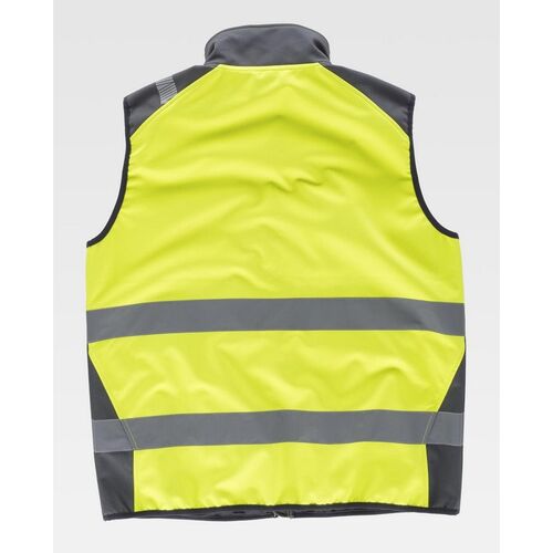 Chaleco softshell de alta visibilidad Mod. S9231 Amarillo Fluor Talla L