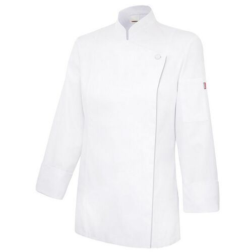 Chaquetilla de cocinera con cierre de cremallera Blanco (7) Talla 42