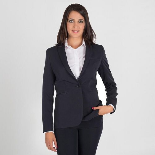 Americana de mujer con un botón Mod. TECHNO (104) Marino Talla 36