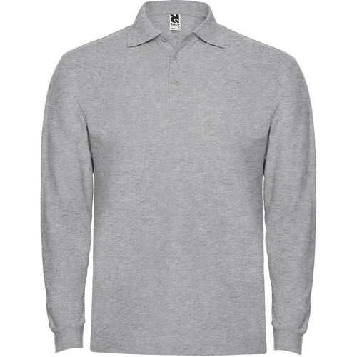Polo unisex Mod. ESTRELLA GABINETE + BORDADO EN PECHO (58) Gris Vigoré  Talla L