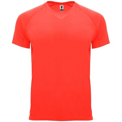 Camiseta técnica infantil Mod. BAHRAIN (234) Coral Flúor Talla 12