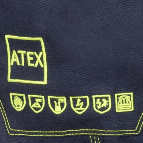 Pantalón multiunorma Mod. FLAREND Amarillo Fluor Talla 42