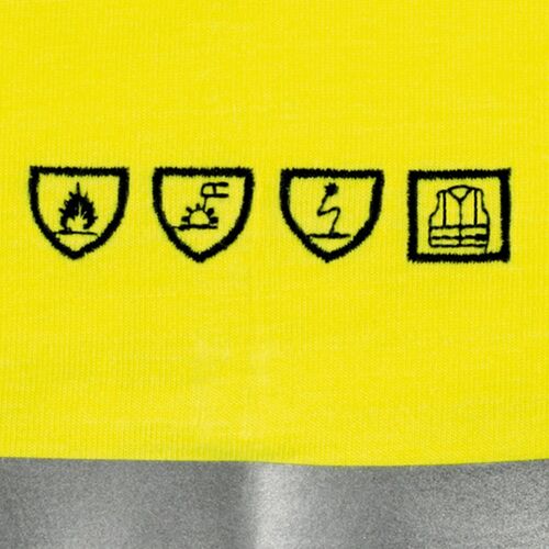 Sudadera multinorma Mod. ARICA AV Amarillo Fluor Talla XS