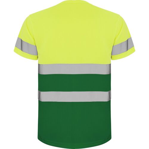 Camiseta de alta visibilidad Mod. DELTA Amarillo Fluor / Verde Talla S