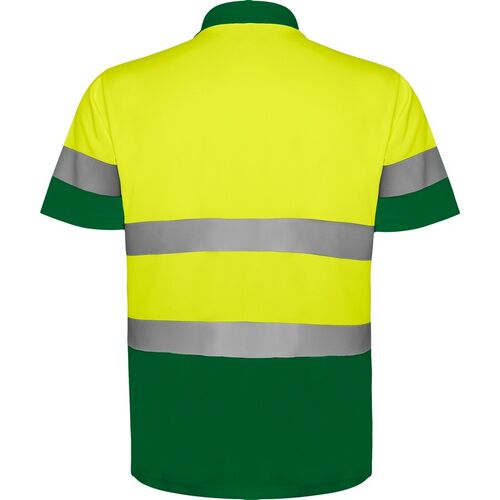 Polo de alta visibilidad Mod. POLARIS Amarillo Fluor / Verde Talla S