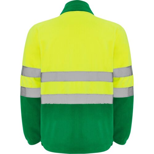 Chaqueta polar de alta visibilidad Mod. ALTAIR Amarillo Fluor / Verde Talla M