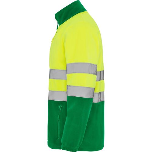 Chaqueta polar de alta visibilidad Mod. ALTAIR Amarillo Fluor / Verde Talla M