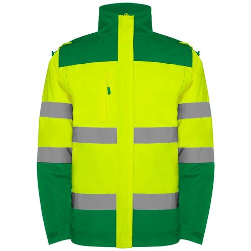 Cazadora de alta visibilidad Mod. EPSYLON Amarillo Fluor / Verde Talla S