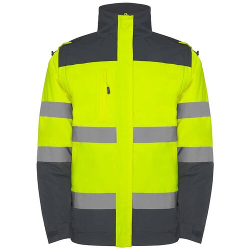 Cazadora de alta visibilidad Mod. EPSYLON Amarillo Fluor / Plomo Talla L