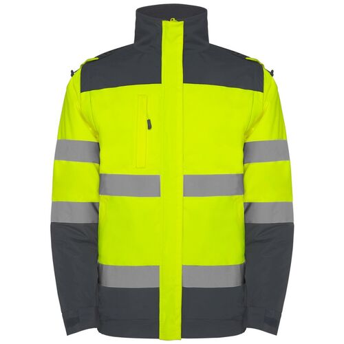 Cazadora de alta visibilidad Mod. EPSYLON Amarillo Fluor / Plomo Talla XL