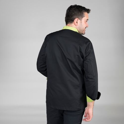 Chaqueta de cocina mod. PARIS Negro / Pistacho (001/127) Talla XXS