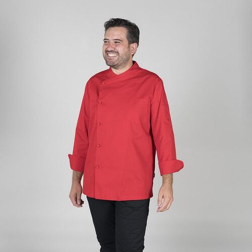 Chaqueta de cocina mod. TERAMO Rojo (105) Talla XS