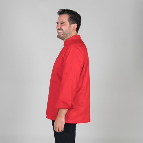 Chaqueta de cocina mod. TERAMO Rojo (105) Talla XS