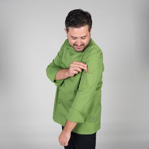 Chaqueta de cocina mod. TERAMO Verde Oliva (121) Talla XS