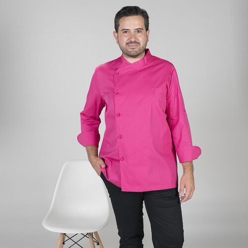 Chaqueta de cocina mod. TERAMO Fucsia (125) Talla XS