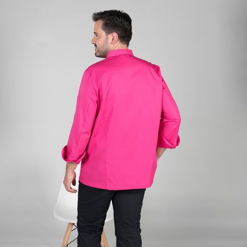 Chaqueta de cocina mod. TERAMO Fucsia (125) Talla XS