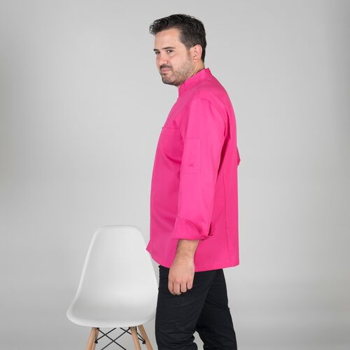 Chaqueta de cocina mod. TERAMO Fucsia (125) Talla XS