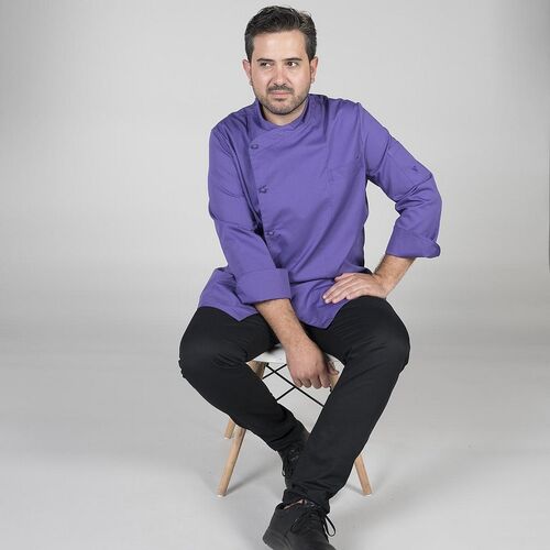 Chaqueta de cocina mod. TERAMO Morado (136) Talla XS