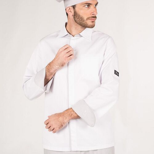 Chaqueta de cocina Mod. ZEUS con espalda transpirable (101) Blanco Talla S