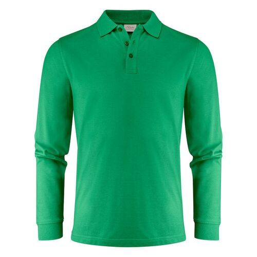 Polo de manga larga Mod. SURF PRO LS (728) Verde Primavera Talla XS