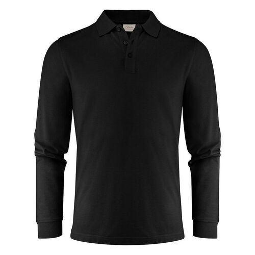 Polo de manga larga Mod. SURF PRO LS (900) Negro Talla XS
