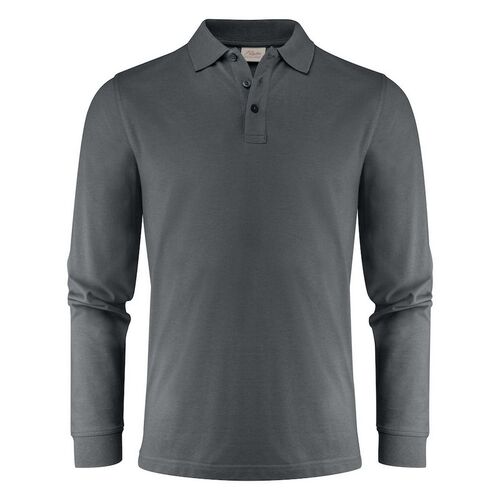 Polo de manga larga Mod. SURF PRO LS (935) Gris Metal Talla XS