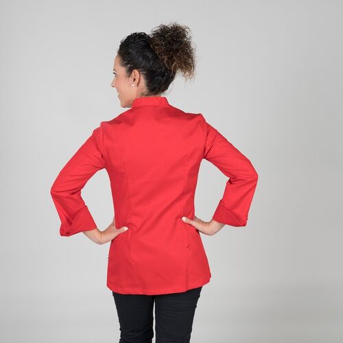 Chaqueta de cocina de seora mod. CATANIA Rojo (105) Talla XS