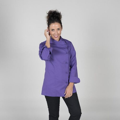 Chaqueta de cocina de seora mod. CATANIA Morado (136) Talla XS