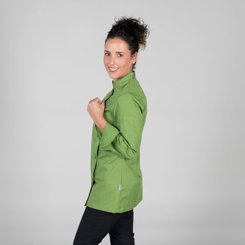 Chaqueta de cocina de señora mod. CATANIA Verde Oliva (121) Talla L