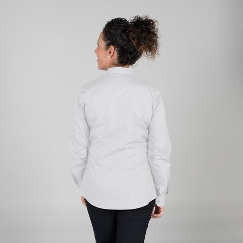 Camisa de chica manga larga y cuello mao (101) Blanco Talla L