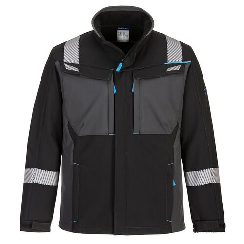 Softshell ignífugo con bandas reflectantes Mod. WX3 Negro Talla S