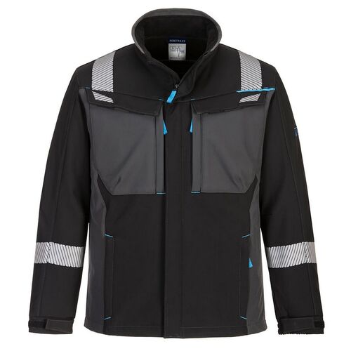 Softshell ignfugo con bandas reflectantes Mod. WX3 Negro Talla S