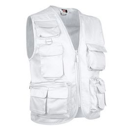 Chaleco multibolsillos Mod. SAFARI BLANCO