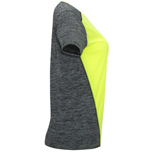 Camiseta técnica Mod. ZOLDER WOMAN (221243) Amarillo fluor / negro vigoré Talla L