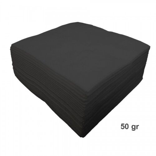 Toallas de Spunlace 50 gr. Tamao 30x40 cms. (Caja 1600 uds) Negro Talla nica