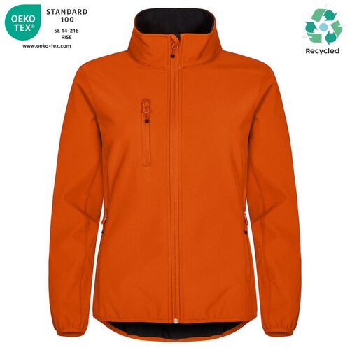 Chaqueta softshell Mod. CLASSIC SOFTSHELL JACKET LADY Naranja rojizo (18) Talla XS