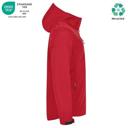 Chaqueta softshell Mod. CLASSIC SOFTSHELL HOODY Rojo (35) Talla XS