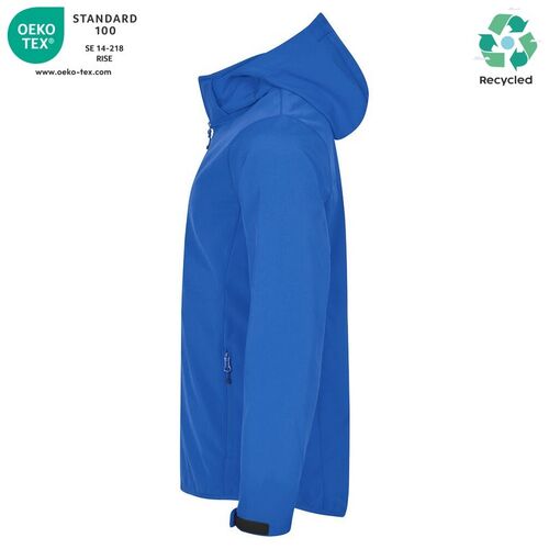 Chaqueta softshell Mod. CLASSIC SOFTSHELL HOODY Azul real (55) Talla M