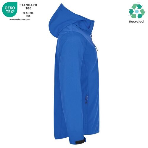 Chaqueta softshell Mod. CLASSIC SOFTSHELL HOODY Azul real (55) Talla M