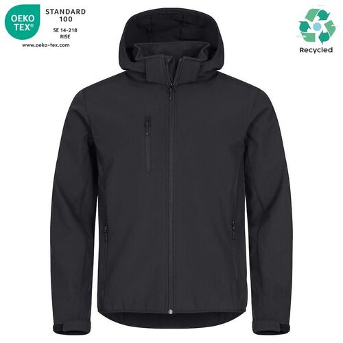 Chaqueta softshell Mod. CLASSIC SOFTSHELL HOODY Negro (99) Talla S