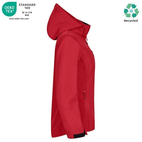 Chaqueta softshell Mod. CLASSIC SOFTSHELL HOODY LADY Rojo (35) Talla XS