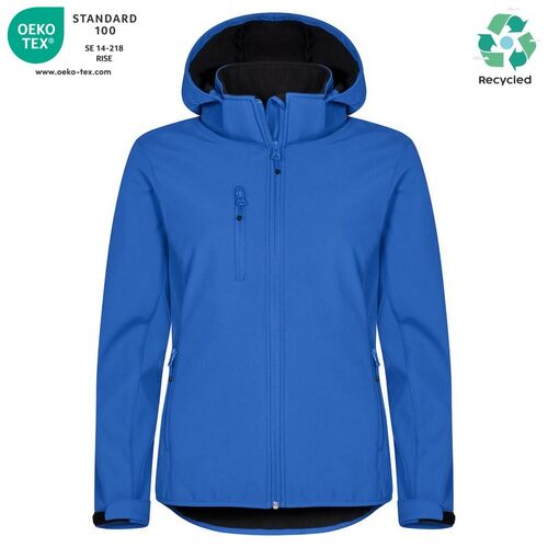 Chaqueta softshell Mod. CLASSIC SOFTSHELL HOODY LADY Azul real (55) Talla XXL