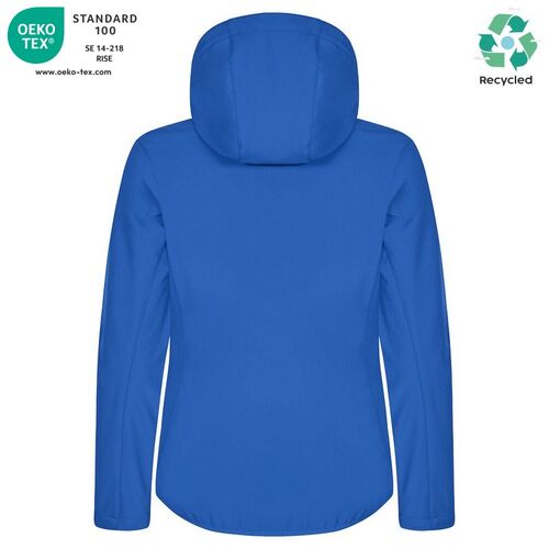 Chaqueta softshell Mod. CLASSIC SOFTSHELL HOODY LADY Azul real (55) Talla XXL