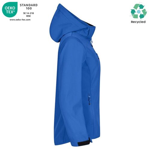 Chaqueta softshell Mod. CLASSIC SOFTSHELL HOODY LADY Azul real (55) Talla XXL