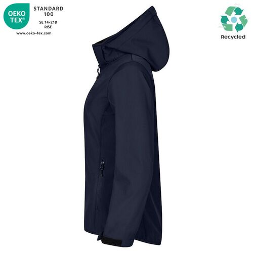 Chaqueta softshell Mod. CLASSIC SOFTSHELL HOODY LADY Azul oscuro (580) Talla M