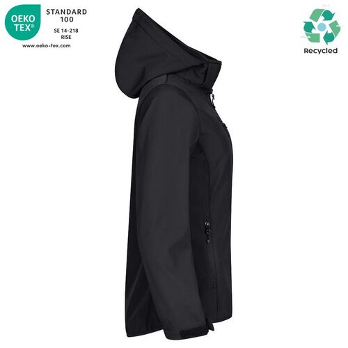 Chaqueta softshell Mod. CLASSIC SOFTSHELL HOODY LADY Negro (99) Talla XS