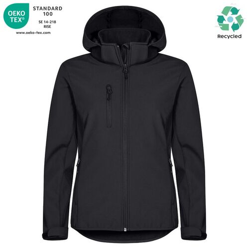 Chaqueta softshell Mod. CLASSIC SOFTSHELL HOODY LADY Negro (99) Talla M