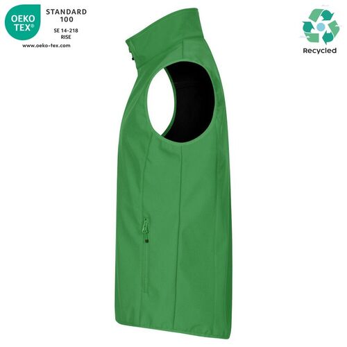 Chaleco softshell Mod. CLASSIC SOFTSHELL VEST Verde manzana (605) Talla M